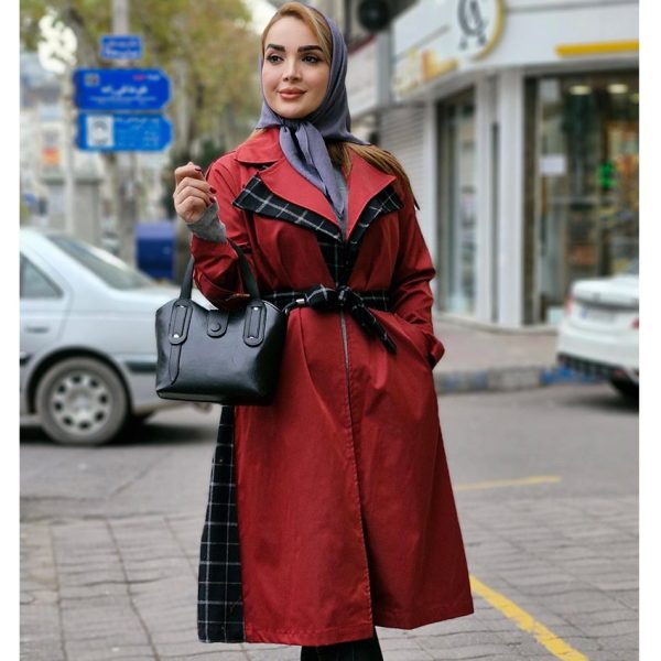 بارانی کتان زارا چهارخونه - مانتو پاتریس رشت