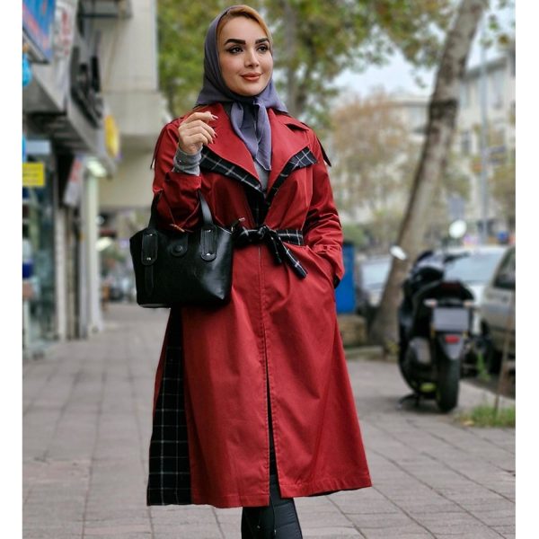 بارانی کتان زارا چهارخونه - مانتو پاتریس رشت