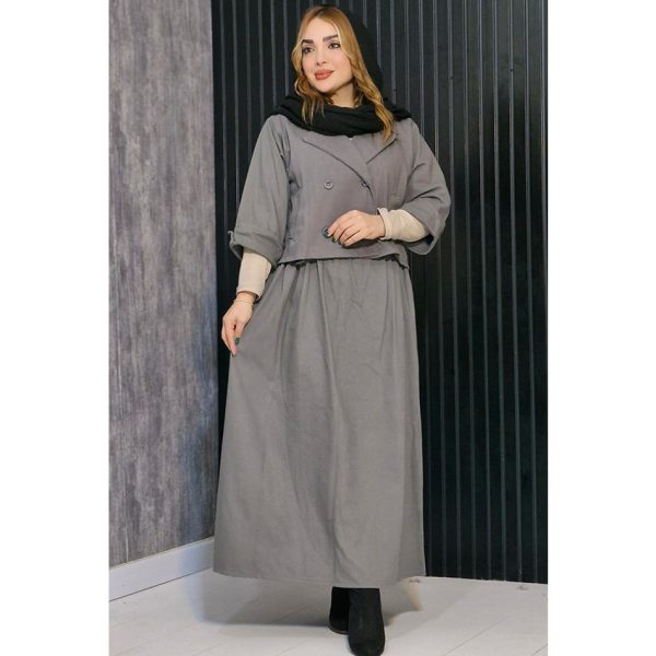 ست کت دامن کتان استانبول - مانتو پاتریس رشت