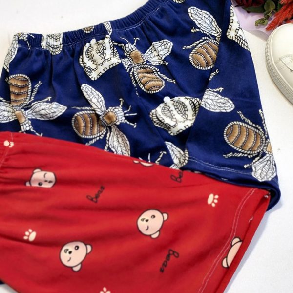 شلوارک مخمل طرحدار - مانتو پاتریس رشت