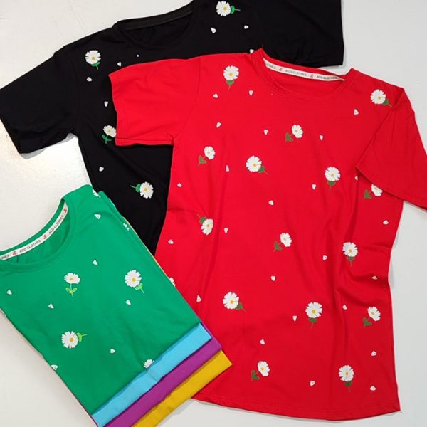 تیشرت نخ پنبه بابونه - مانتو پاتریس رشت