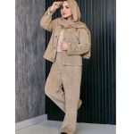 ست مراکشی دکمه مربعی - مانتو پاتریس رشت