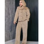 ست مراکشی دکمه مربعی - مانتو پاتریس رشت