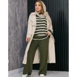 ست بافت راه راه چاکدار - مانتو پاتریس رشت