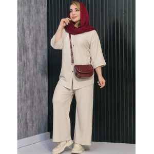 ست مراکشی دکمه ای - مانتو پاتریس رشت