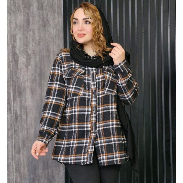 شکت چهارخونه پشمی- مانتو پاتریس رشت