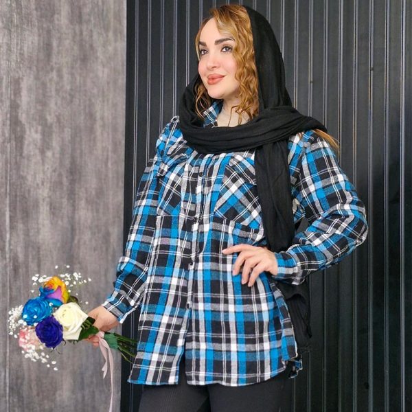 شکت چهارخونه پشمی- مانتو پاتریس رشت