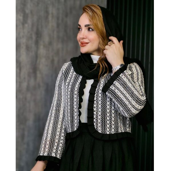 ست کت و دامن قلاب بافی - مانتو پاتریس رشت