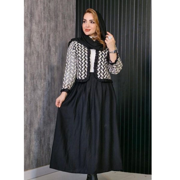 ست کت و دامن قلاب بافی - مانتو پاتریس رشت