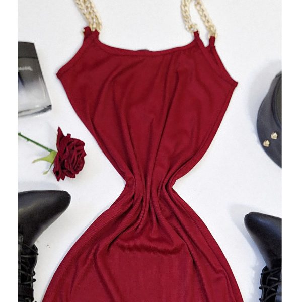 پیراهن فانریپ چری زنجیردار - مانتو پاتریس رشت