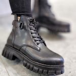 بوت مشکی بغل چسب - مانتو پاتریس رشت