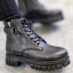 بوت مشکی بغل چسب - مانتو پاتریس رشت