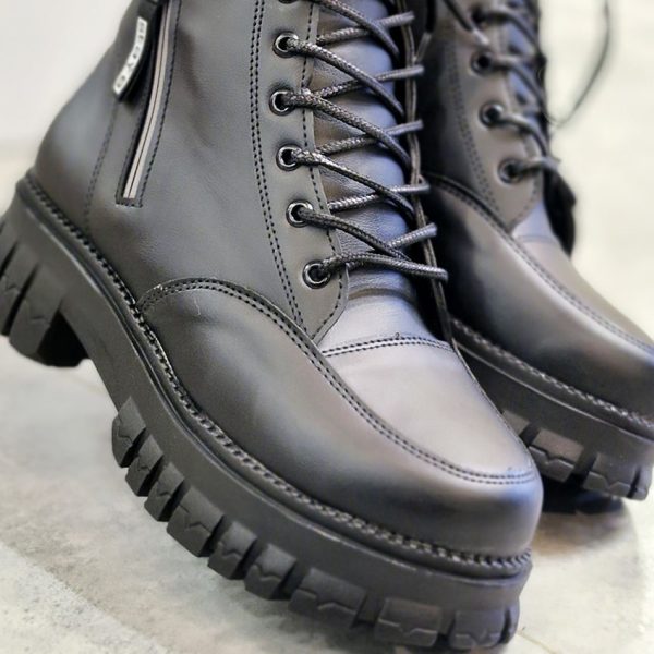 نیم بوت مشکی بغل زیپ - مانتو پاتریس رشت