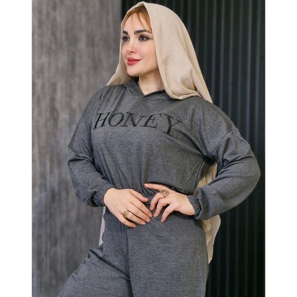 ست هودی شلوار دورس گلدوزی - مانتو پاتریس رشت