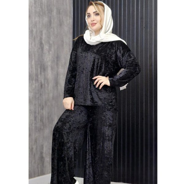 ست بلوز و شلوار مخمل - مانتو پاتریس رشت