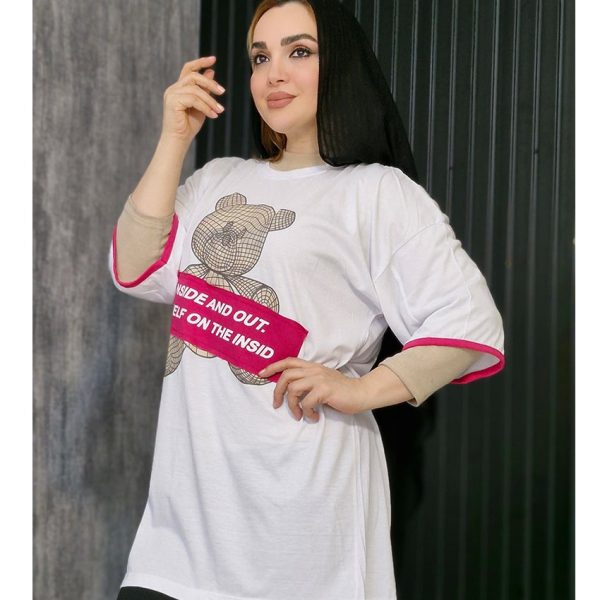 تیشرت چاپ خرس - مانتو پاتریس رشت