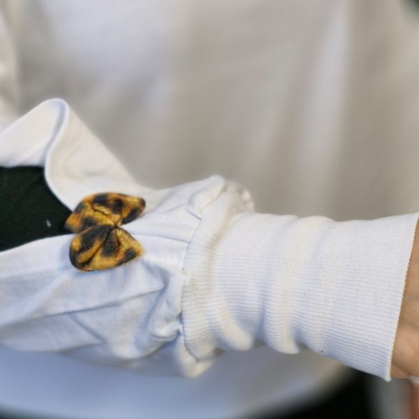 بلوز دورس آستین پاپون پلنگی - مانتو پاتریس رشت