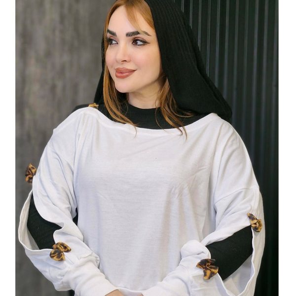 بلوز دورس آستین پاپون پلنگی - مانتو پاتریس رشت