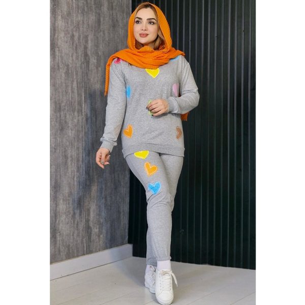 32300348-2-min ست بلوز شلوار ملانژ قلبی - مانتو پاتریس رشت