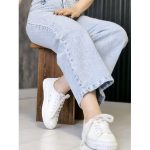 شلوار واید آبی روشن جین - مانتو پاتریس رشت