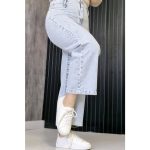شلوار واید آبی روشن جین - مانتو پاتریس رشت