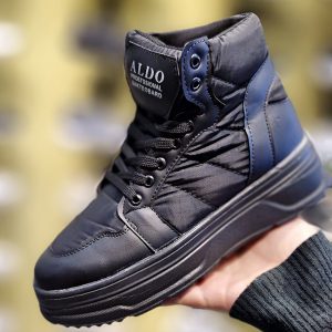 نیم بوت کاپشنی مشکی - مانتو پاتریس رشت