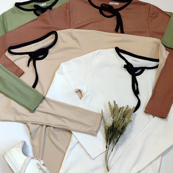 بلوز فانریپ یقه نواری - مانتو پاتریس رشت