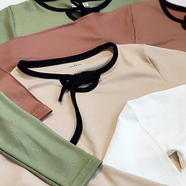 بلوز فانریپ یقه نواری - مانتو پاتریس رشت