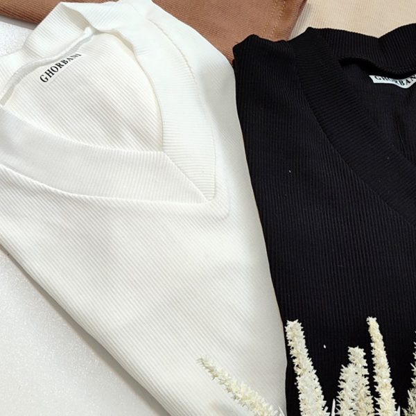 34300705-2-min بلوز آستین بلند یقه هفت فانریپ - مانتو پاتریس رشت