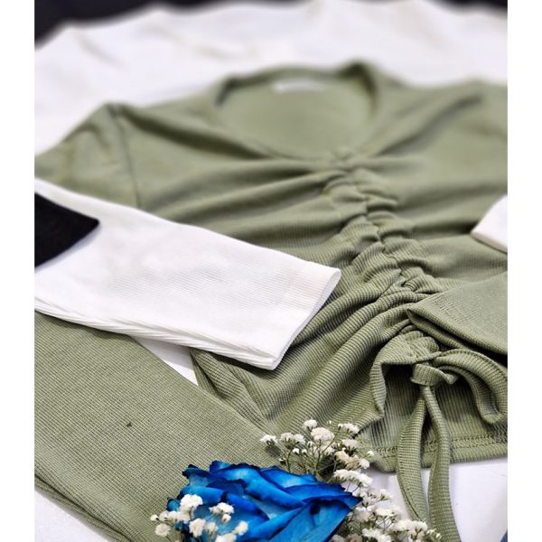 بلوز فانریپ جلو گت دار -مانتو پاتریس رشت