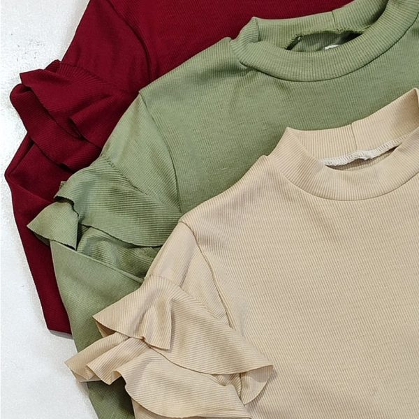 بلوز آستین بلند چین دار -مانتو پاتریس رشت