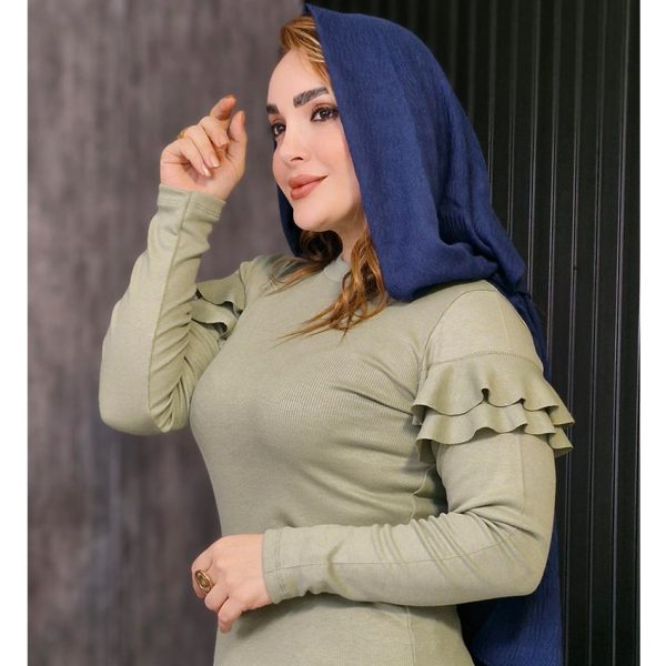 بلوز آستین بلند چین دار -مانتو پاتریس رشت