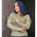 بلوز آستین بلند چین دار -مانتو پاتریس رشت