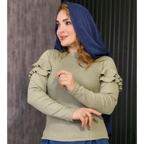 بلوز آستین بلند چین دار -مانتو پاتریس رشت