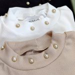 بلوز آستین بلند یقه مرواریدی - مانتو پاتریس رشت