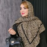 روسری پلنگی نخی - مانتو پاتریس رشت