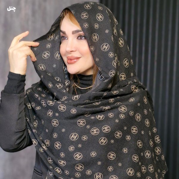 34600222-3-min شال کریشه مشکی طرحدار - مانتو پاتریس رشت