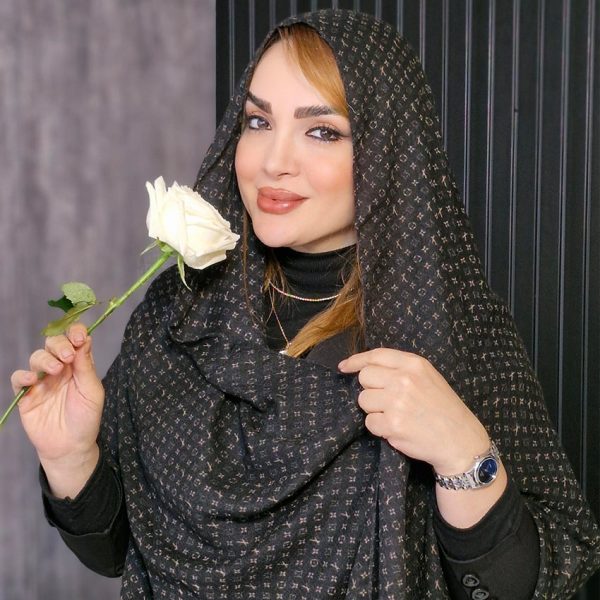 34600222-6-min شال کریشه مشکی طرحدار - مانتو پاتریس رشت