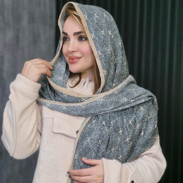 شال کریشه نقطه ای - مانتو پاتریس رشت