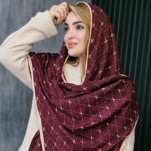 شال کریشه نقطه ای - مانتو پاتریس رشت