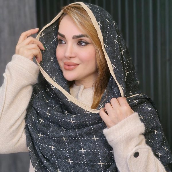 شال کریشه نقطه ای - مانتو پاتریس رشت