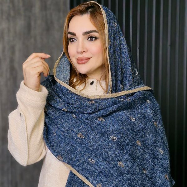 شال کریشه طرح برگ - مانتو پاتریس رشت