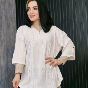 شومیز مراکشی یقه دو دکمه - مانتو پاتریس رشت
