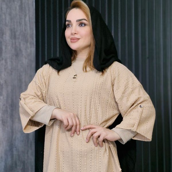 شومیز مراکشی یقه دو دکمه - مانتو پاتریس رشت