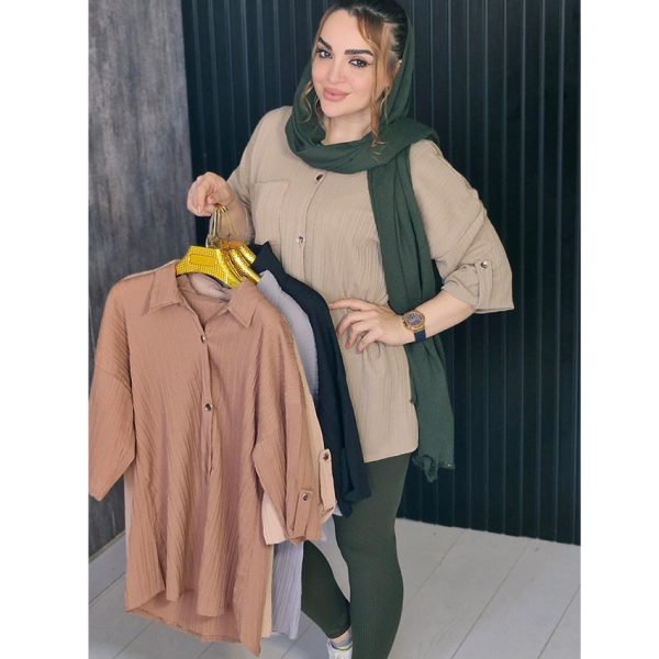 35100201-6-min شومیز مراکشی آستین سه ربع - مانتو پاتریس رشت