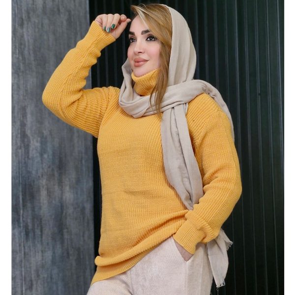 تونیک بافت یقه شل رنگی - مانتو پاتریس رشت