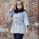 بارانی کتان کلاهدار - مانتو پاتریس رشت