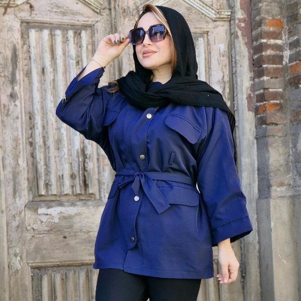 بارانی کتان کلاهدار - مانتو پاتریس رشت