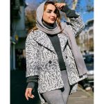 کت پشمی طرحدار - مانتو پاتریس رشت