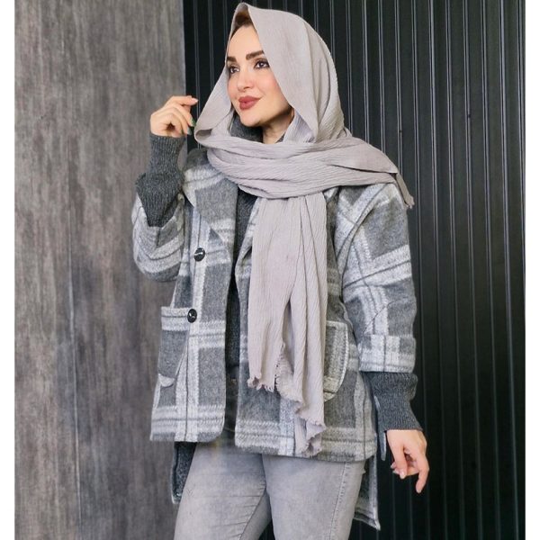 کت پشمی طرحدار - مانتو پاتریس رشت